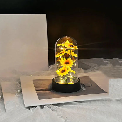 Ledli Yapay Ayçiçeği Hediyelik