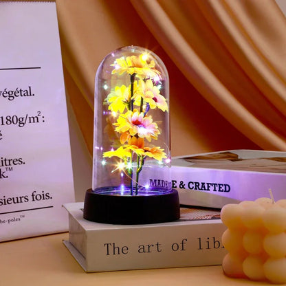 Ledli Yapay Ayçiçeği Hediyelik